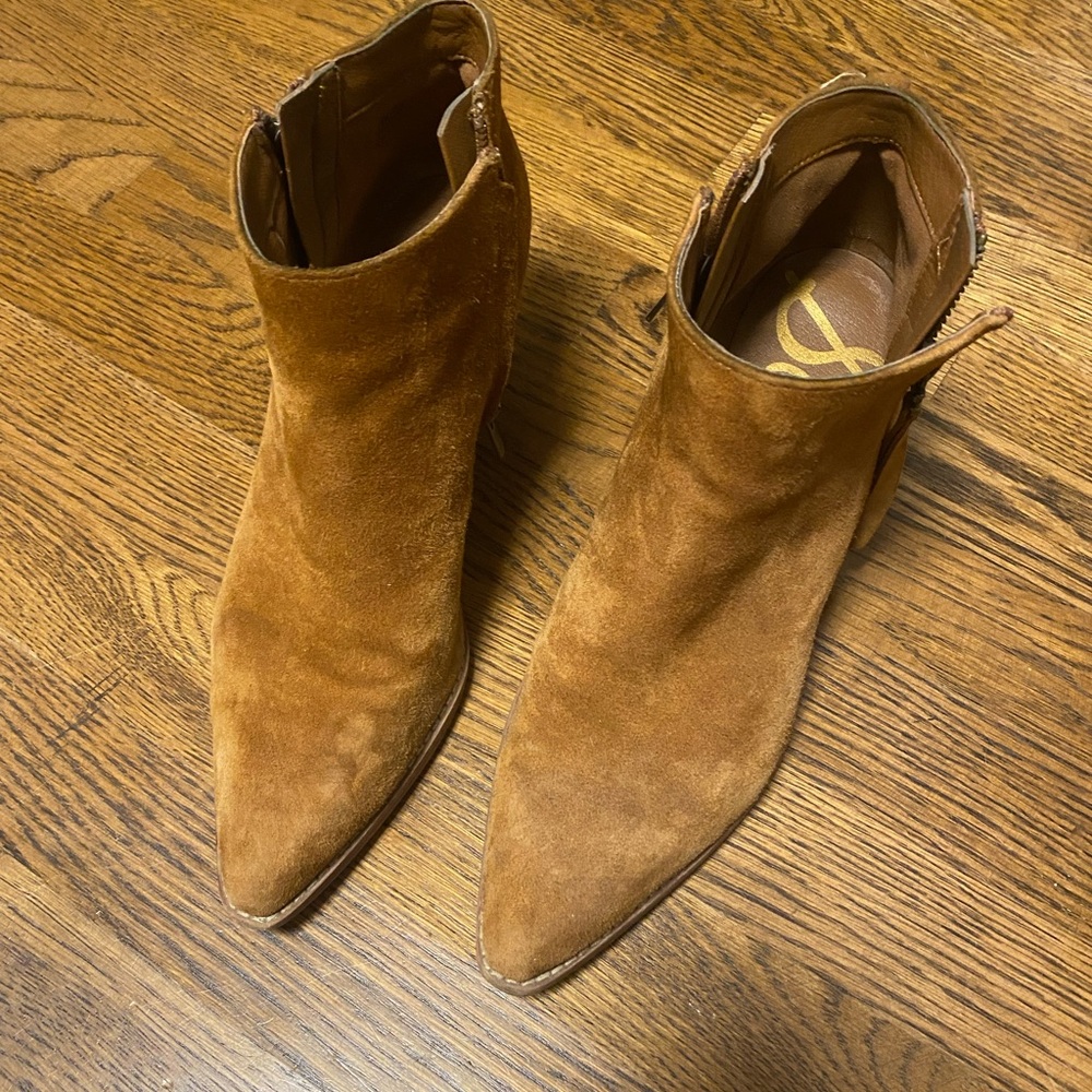 Sam Edelman Brown Suede Ankle Boots